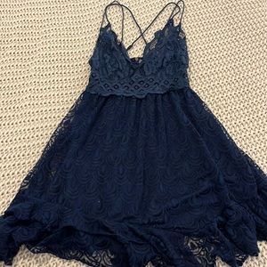 Free People Navy Dress